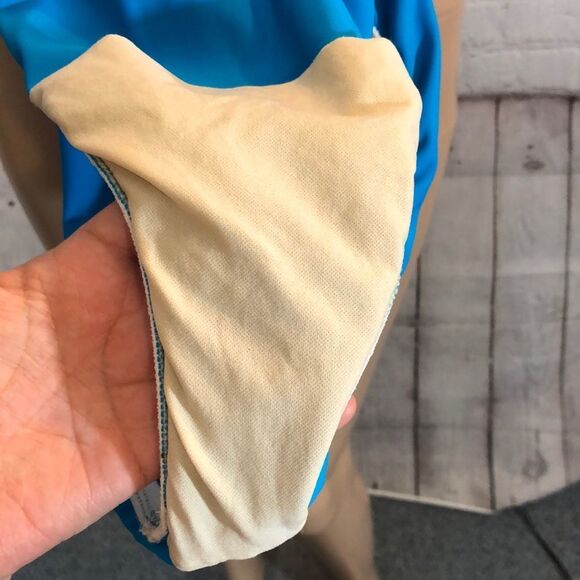 Vintage Athena One Piece Bright Blue Swimsuit 10 - Picture 14 of 16